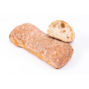 Šaldyta duonelė šviesi itališka čiabata, 300 g x 18 vnt